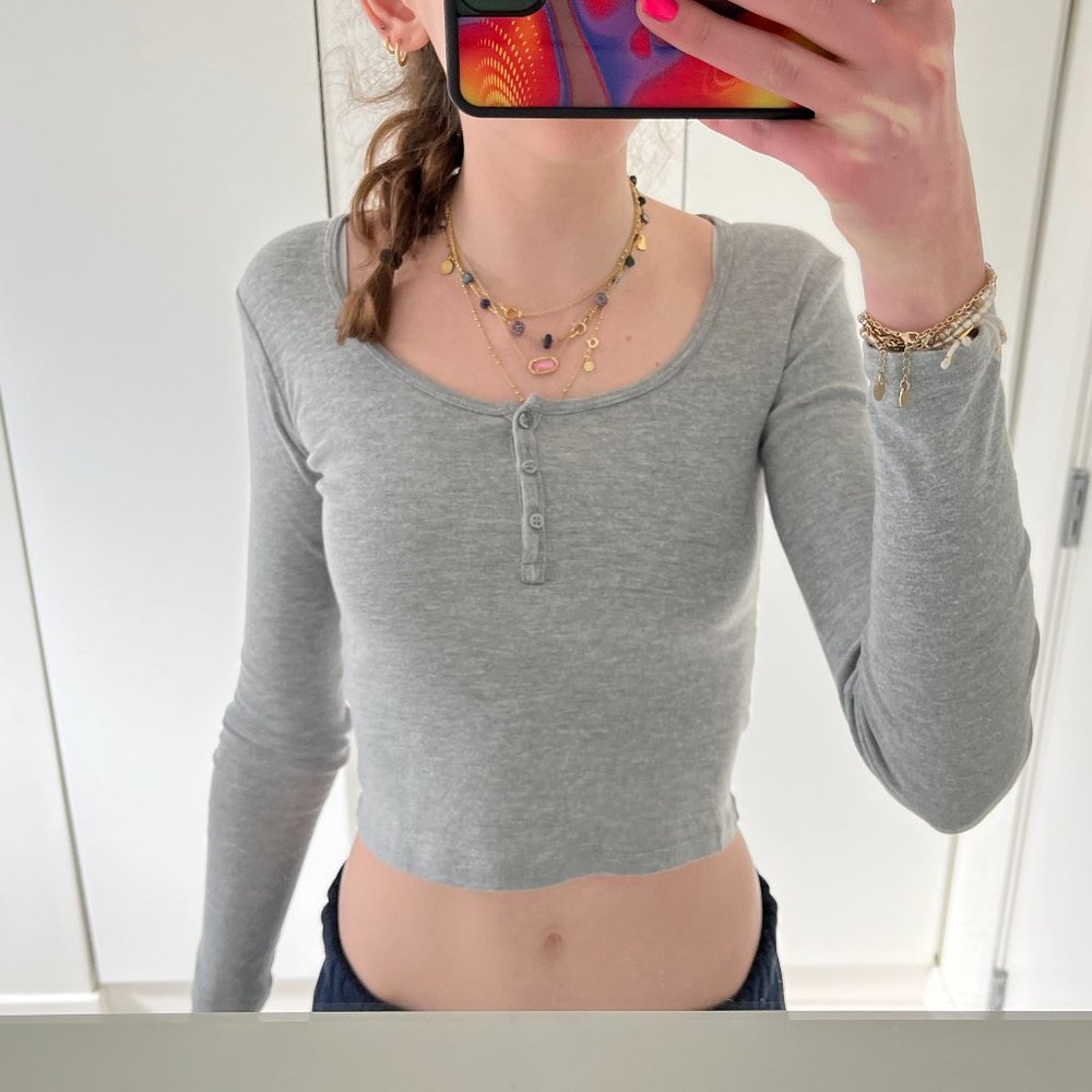 Topshop grey long sleeve